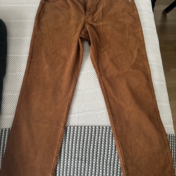 Peter Millar Superior Soft Corduroy Five-Pocket Pants Gum Sole Brown Size 33 - Picture 12 of 12